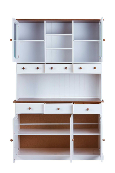 Kredens WESTERLAND 13 drewniany biały