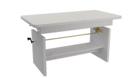 JANEK - Ławostół Ława Rozkładana Stolik Kawowy Biel Alpejska