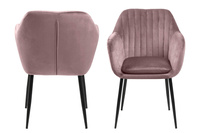 Emilia Krzesło  Brudny róż