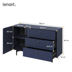 COLOURS CS-04 - Komoda 1D3S Granat