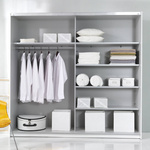 Beta Szafa 2-drzwiowa z Lustrami 200 cm San Remo Jasne / Biały