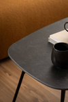Actona Stolik Kawowy z Ceramicznym Blatem Caracas Czarny Mat