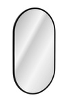 Lustro LED Czarne Apollo 90x50 Owalne