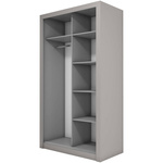 IDEA ID-18 - Szafa Przesuwna 2-drzwiowa Szara