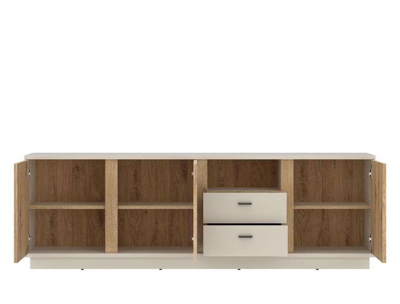 Mosano LUSF102 - Komoda RTV 3D2S Cashmere Dąb Cremona