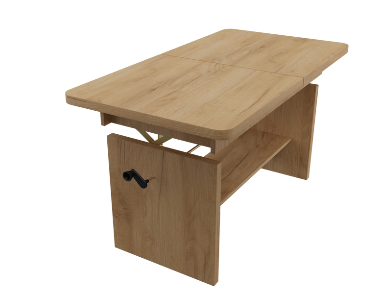 JANEK - Ławostół Ława Rozkładana Stolik Kawowy Kraft Złoty