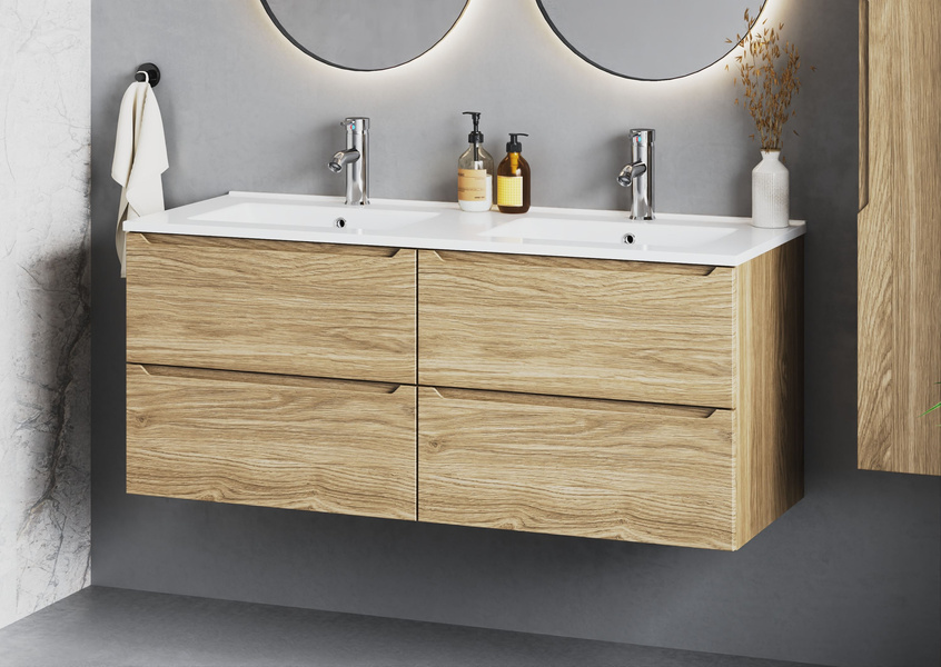 ETNA-02 Szafka Pod Umywalkę 2S 60 cm Dąb Olejowany