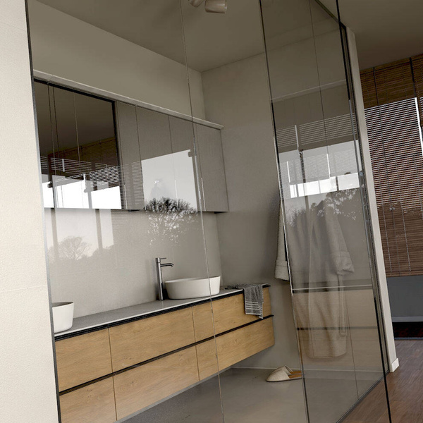 Oristo Szafka pod Umywalkę ETNA UNI 120 cm Jasne Drewno