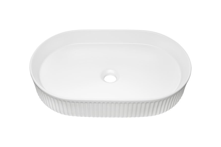 Umywalka Nablatowa Ceramiczna BEYOND 5 WHITE E-6564 Biały Mat