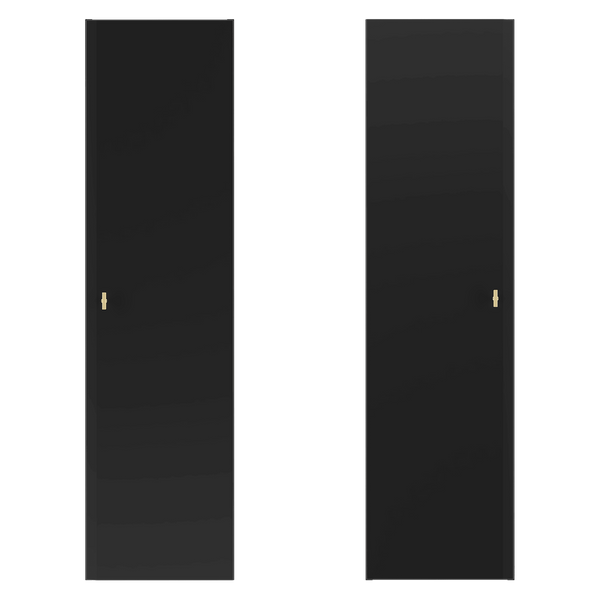 RAY-03 - Słupek Wysoki 1-drzwiowy Czarny Mat