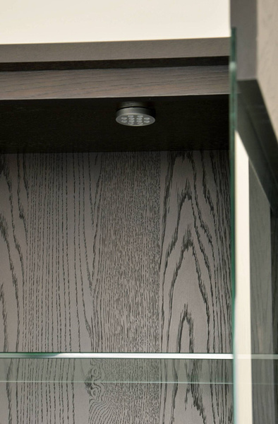 Seville 26-2 Witryna czarna drewno 2D