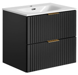 Szafka 60 cm ADEL BLACK z umywalką SKY