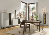 EPIRO EP-02 - Witryna 2D1S1W z Oświetleniem Kaszmir Dąb Ciemny