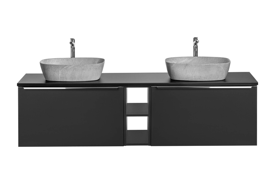 Zestaw Mebli Łazienkowych Santa Fe Black 180 cm