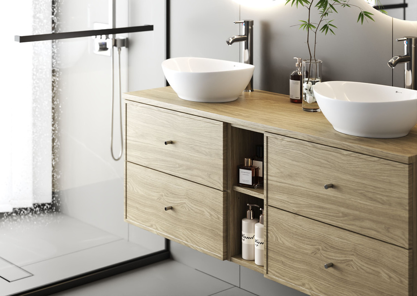 MARCO-02 Szafka Pod Umywalkę 2S 60 cm Dąb Olejowany