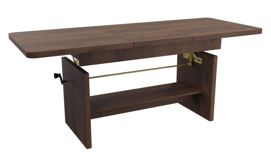 JANEK - Ławostół Ława Rozkładana Stolik Kawowy Orzech Warmia