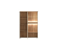 Cut Out CTUV02L - Witryna 2D Lewa Cashmere Dąb Coast Evoke