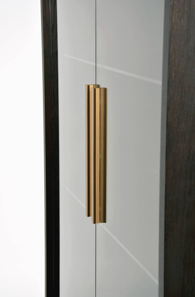 Seville 26-2 Witryna czarna drewno 2D