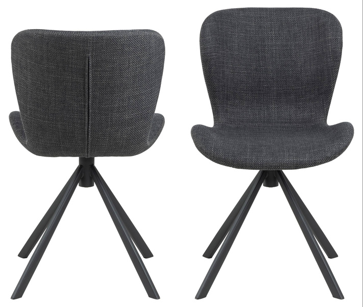 Batilda -a1 szare krzesło