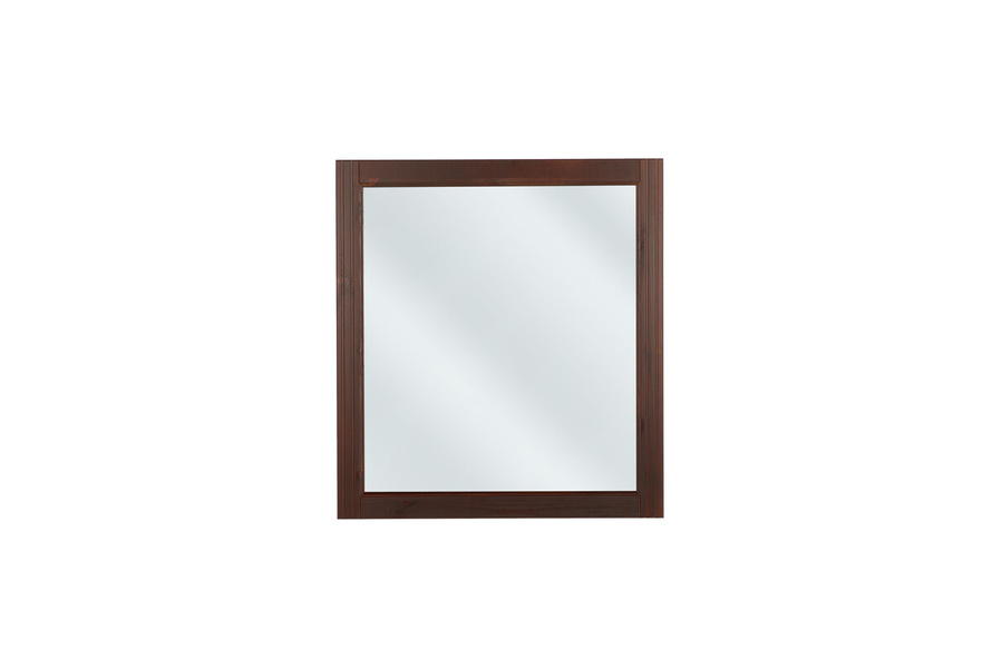 Klasyczne lustro w brązowej ramie Retro