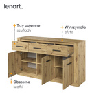 ARTI AR-09 - Komoda 3D3S Dąb Artisan