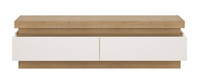 Lyon LYOF01 - Komoda RTV 2S Dąb Riviera Jasna/Biała