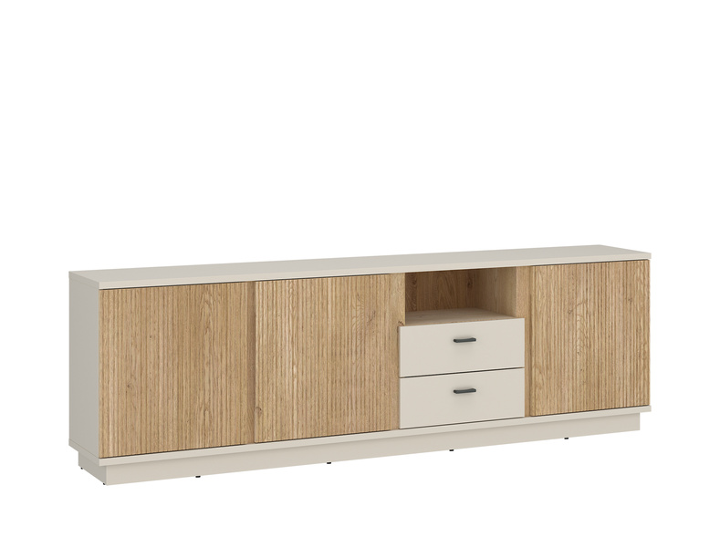 Mosano LUSF102 - Komoda RTV 3D2S Cashmere Dąb Cremona