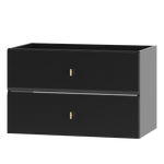RAY-01 - Szafka pod Umywalkę 2S 80 cm Czarny Mat