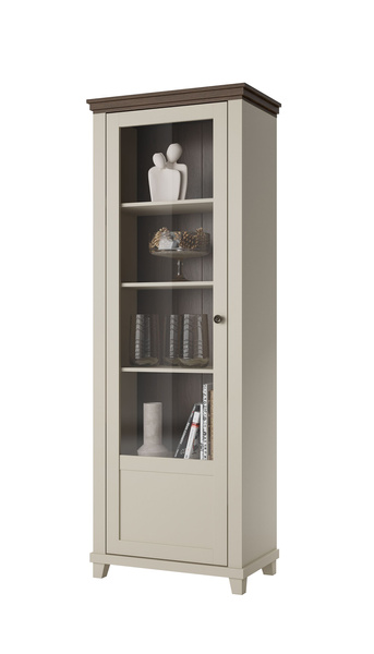 Evora WM - Witryna 1-drzwiowa Lewa Beż Jasny Dąb Dunin