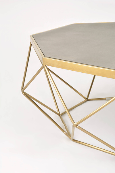 Glamour GL1714 Stolik kawowy złoty ze stali