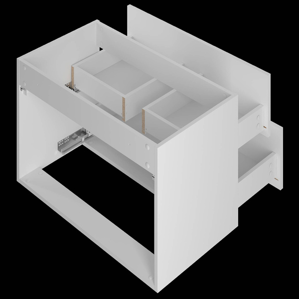 MONA-01 - Szafka Pod Umywalkę 2S 80cm Biały Mat