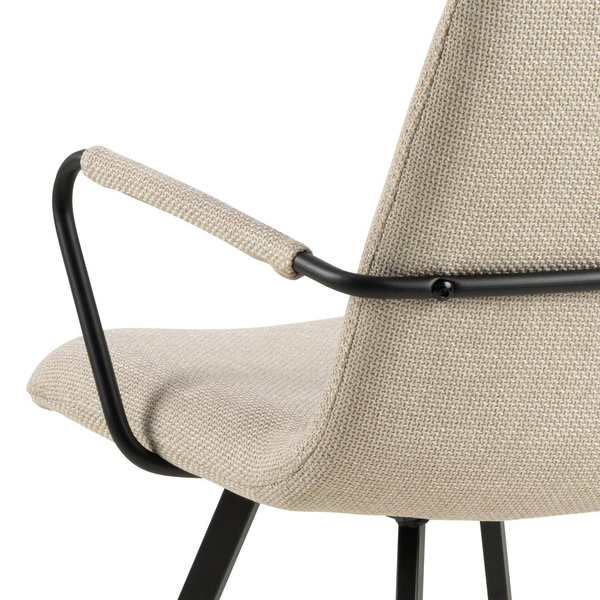 Actona Krzesło Z Podłokietnikiem Selina Beżowe Czarne