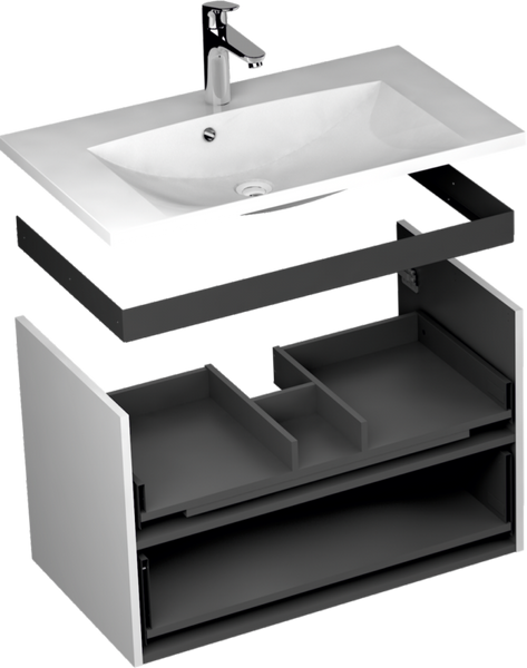 Oristo SKAGEN Szafka z umywalką 50 cm biały mat