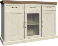 ROYAL K1S - Komoda 3-drzwiowa Sosna Nordycka/Dąb Dziki