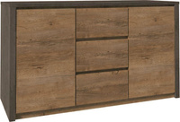 MONTANA GREY K2DP - Komoda 2-drzwiowa Dąb Lefkas/Smooth Grey