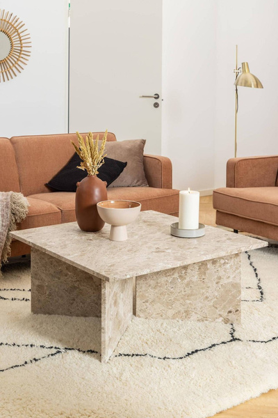 Actona Stolik Kawowy Vega 90 cm Jasnobrązowy