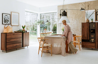 BORGA BG-01 - Szafa Dzielona 2D1S Dąb Catania/Czarna