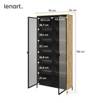 TREND TR-07 - Witryna 2-drzwiowa Z Oświetleniem Dąb Artisan