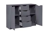 Komoda Silenzia 2T4S szara grafitowa