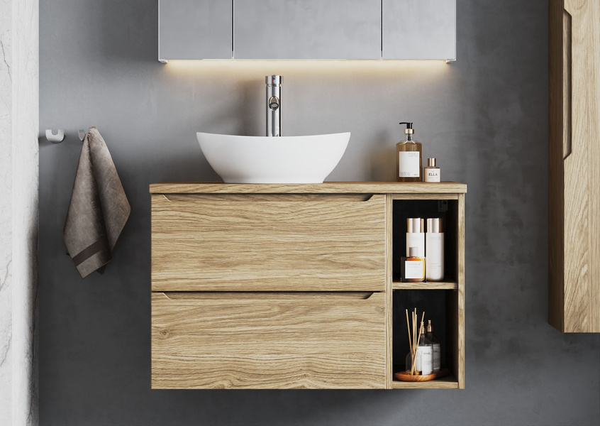 ETNA-02 Szafka Pod Umywalkę 2S 60 cm Dąb Olejowany