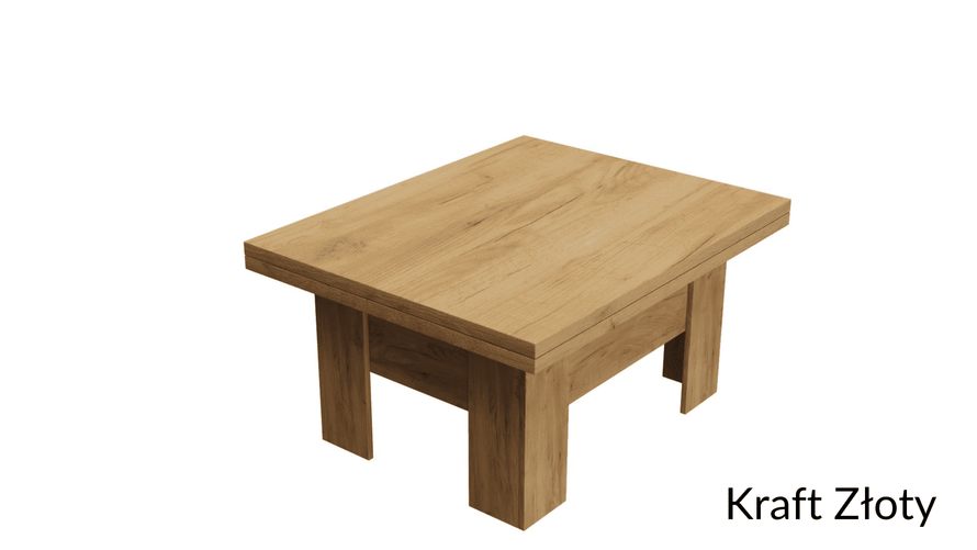 ERYK - Ławostół Ława Rozkładana Stolik Kawowy Kraft Złoty