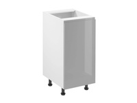 Szafka Kuchenna Dolna 1-drzwiowa Prawa D40-P Aspen Grey Szary Połysk