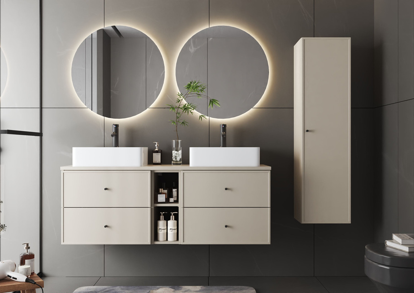 MARCO-03 - Słupek Wysoki 1-drzwiowy Kaszmir Mat