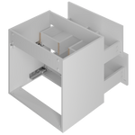 MONA-02 - Szafka pod Umywalkę z Blatem 4S 120cm Biały Mat Zestaw-6