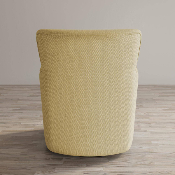 Leith LET72Y Fotel obrotowy tapicerowany jasnożółty