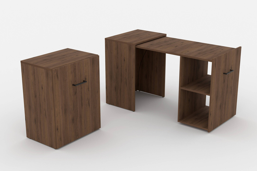 Smart – Biurko Rozsuwane Orzech Okapi