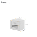 ARTI AR-07 - Stolik Nocny Biały