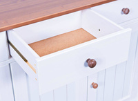 Kredens WESTERLAND 13 drewniany biały