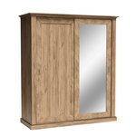 ANTICA-183 - Szafa z Lustrem Drzwi Przesuwne 4 Szuflady Kraft Złoty