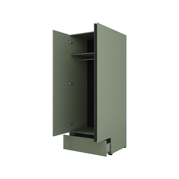 Cross S - Szafa 2D1S Zgaszona Zieleń Czarny